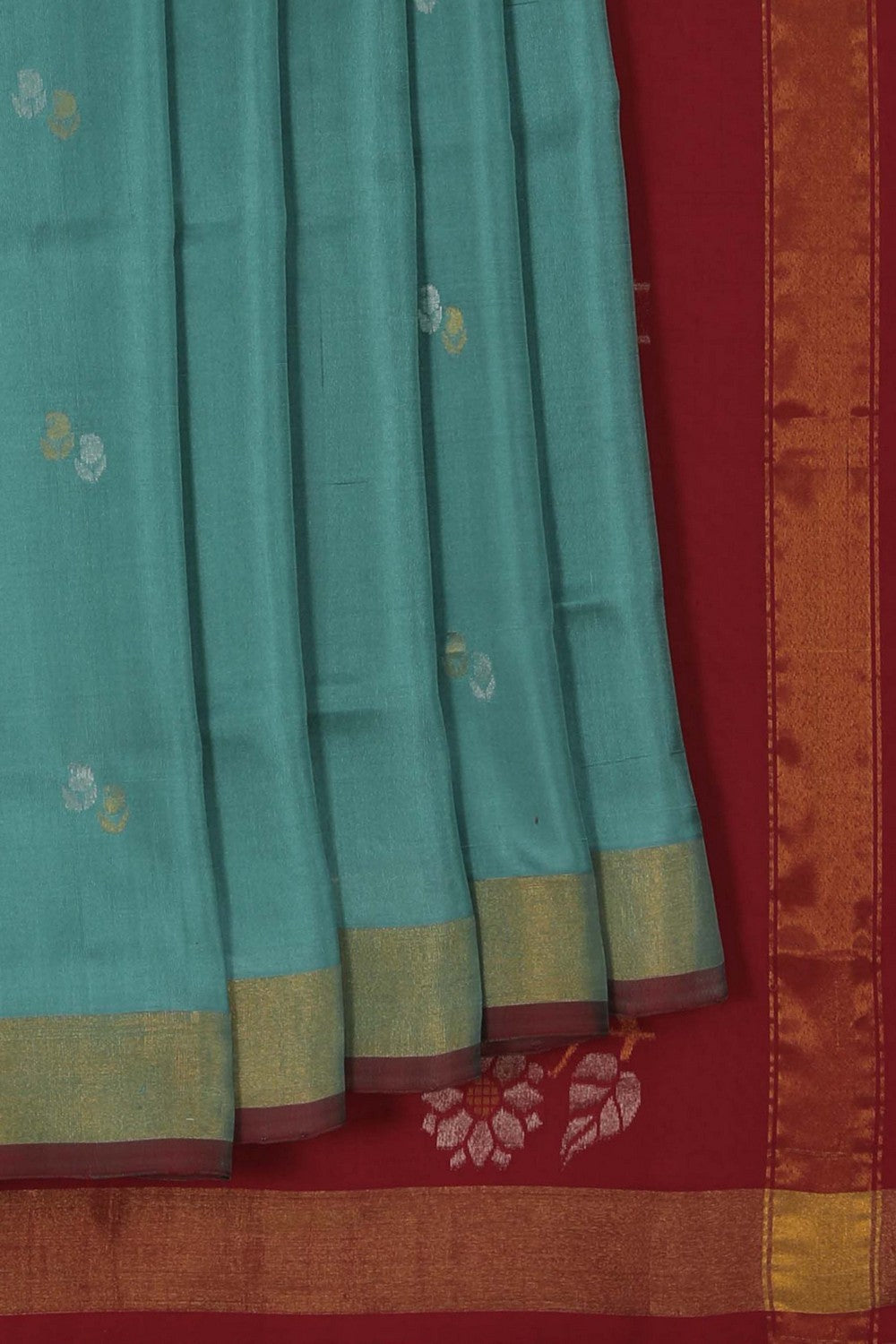 Image of Uppada Silk Green Saree