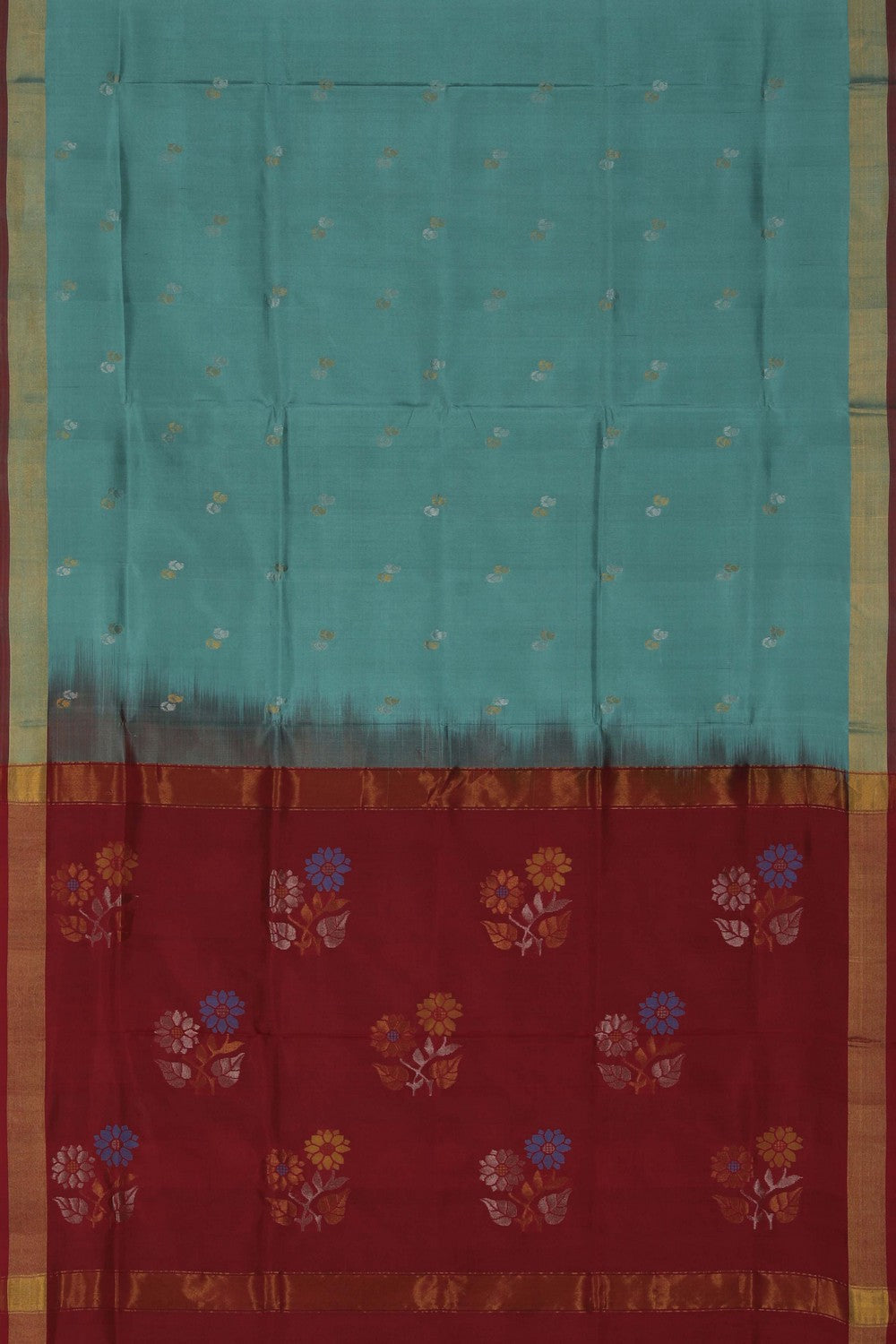 Image of Uppada Silk Green Saree