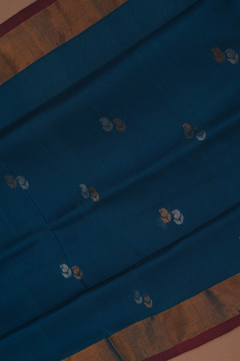Image of Uppada Silk Blue Saree
