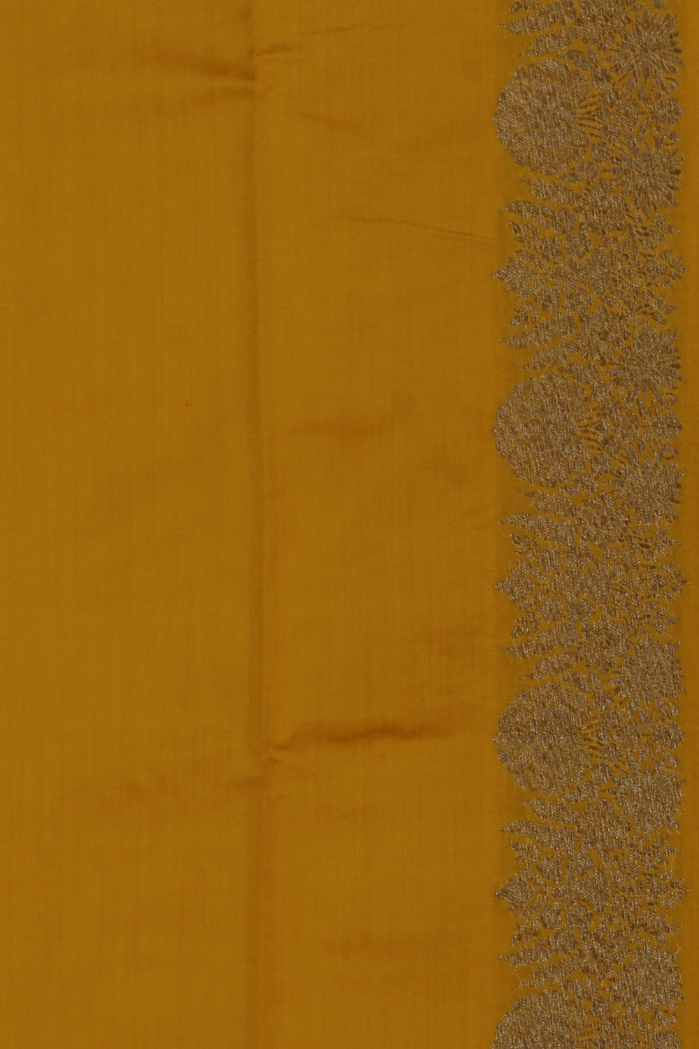 Image of Banarasi Dupion Silk Yellow Saree