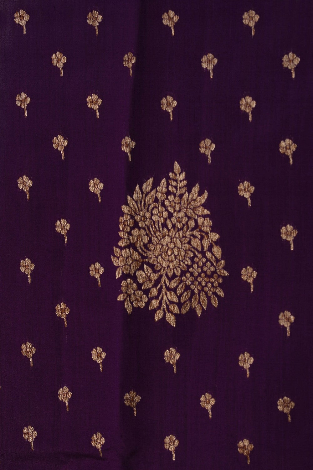 Image of Banarasi Dupion Silk Purple Saree