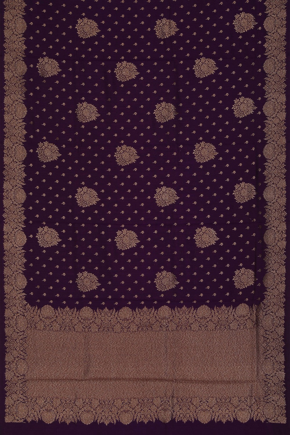 Image of Banarasi Dupion Silk Purple Saree