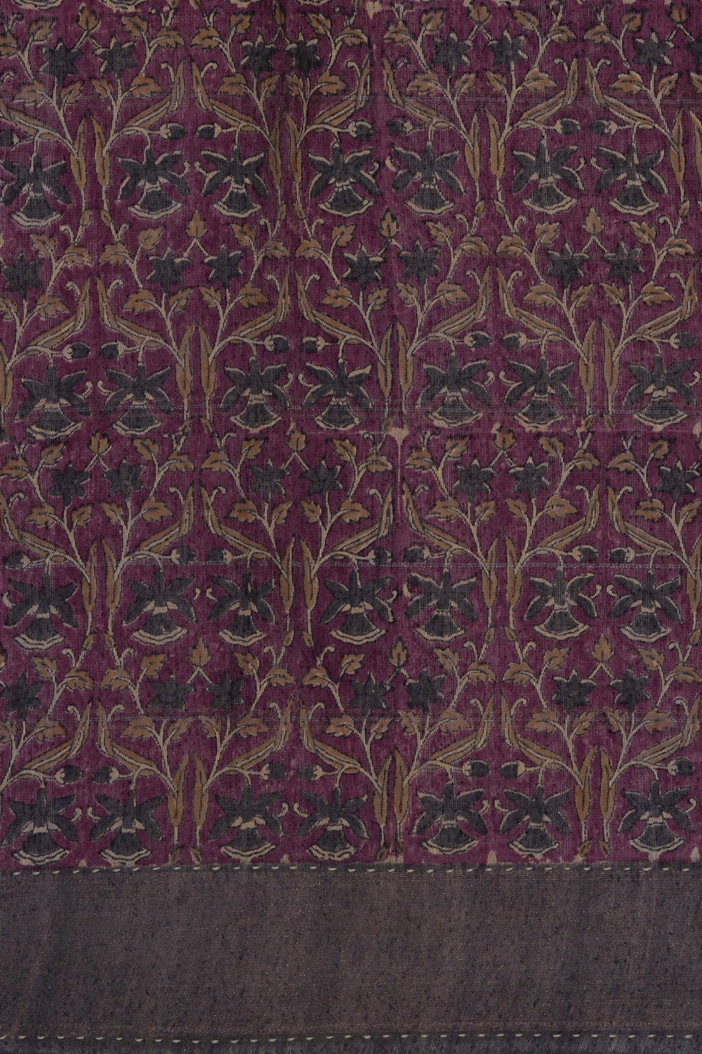 Image of A Tussar Kantha Stitch Saree