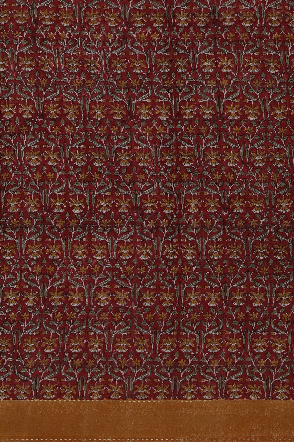 Image of A Tussar Kantha Stitch Saree