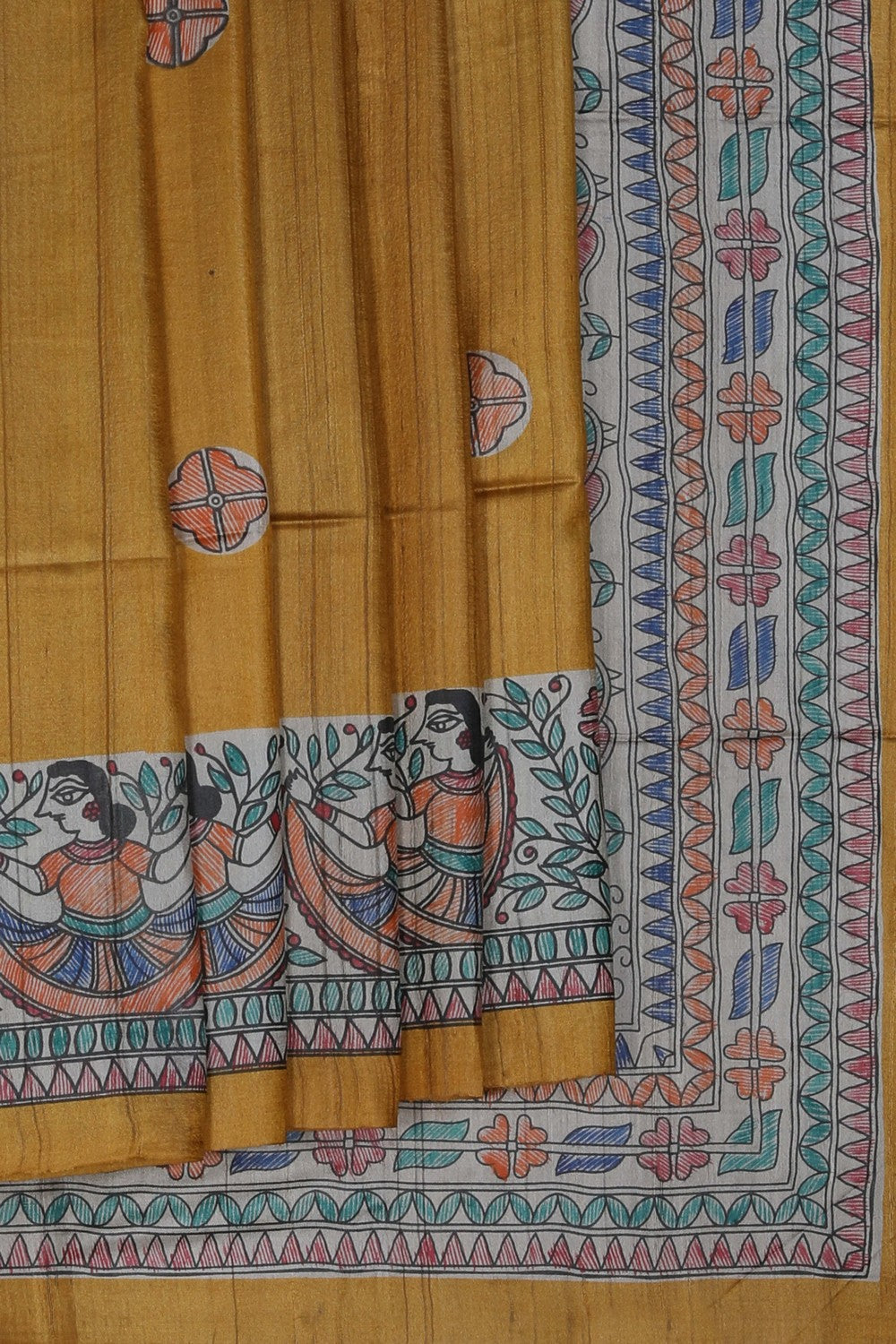 Image of Madhubani Painted Saree