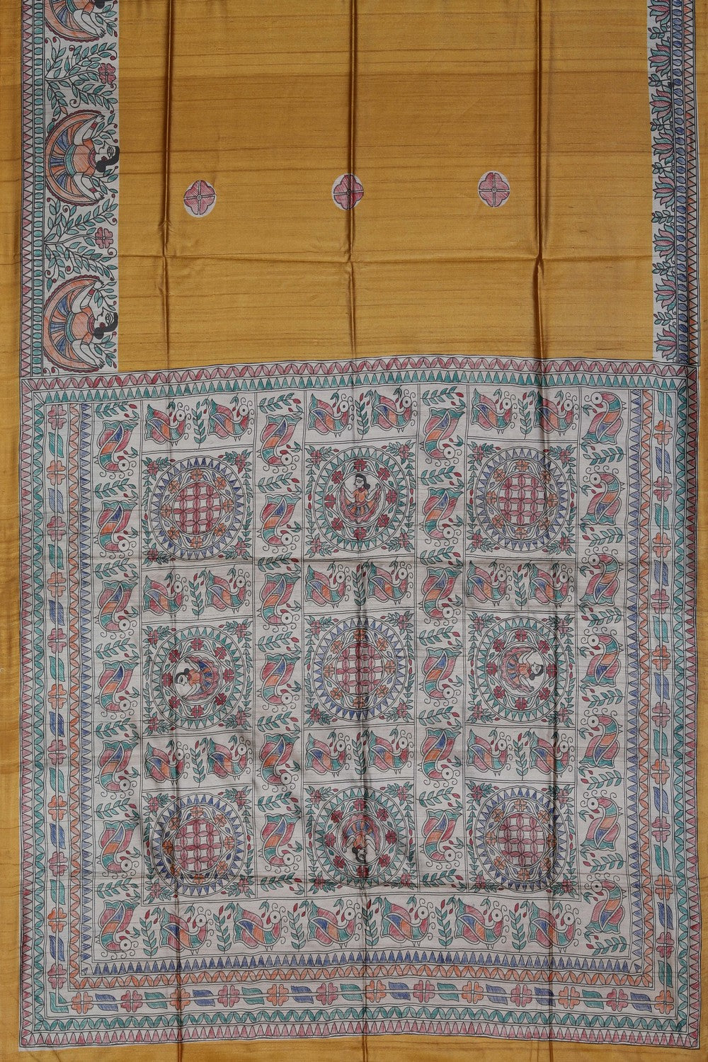 Image of Madhubani Painted Saree