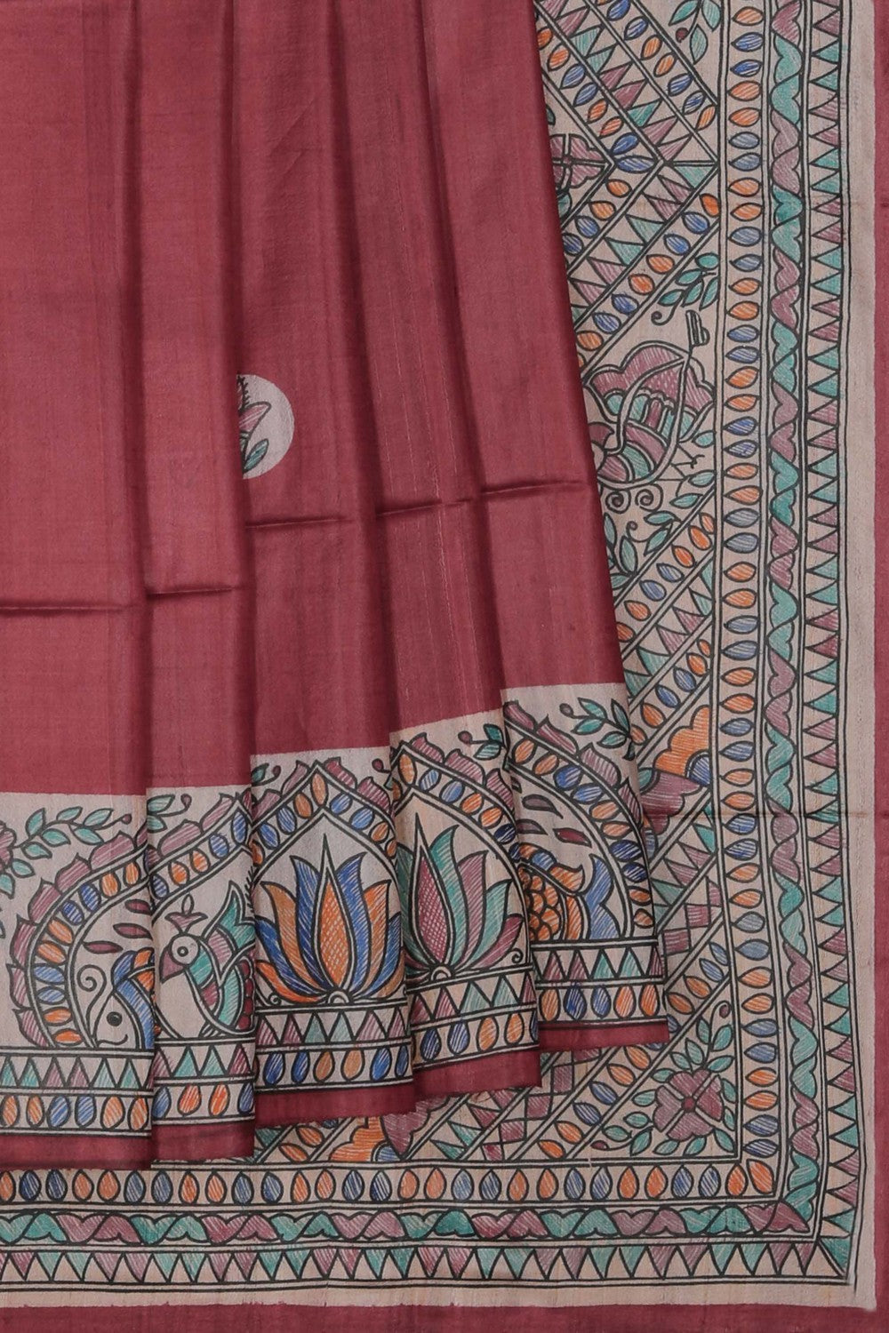 Image of Madhubani Painted Saree