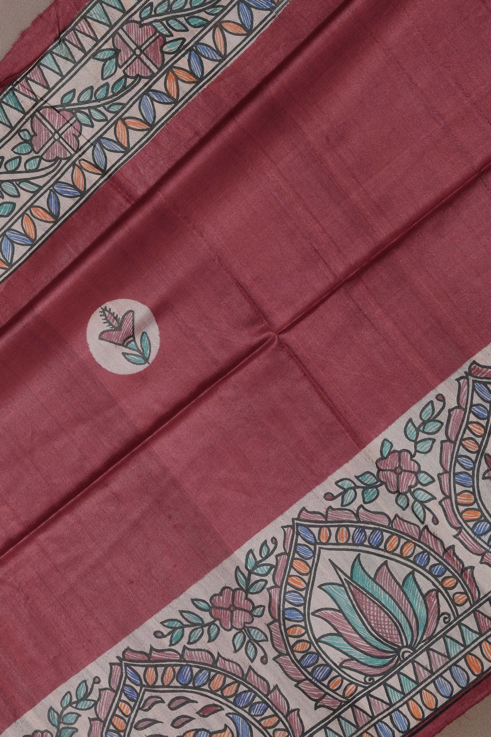 Image of Madhubani Painted Saree
