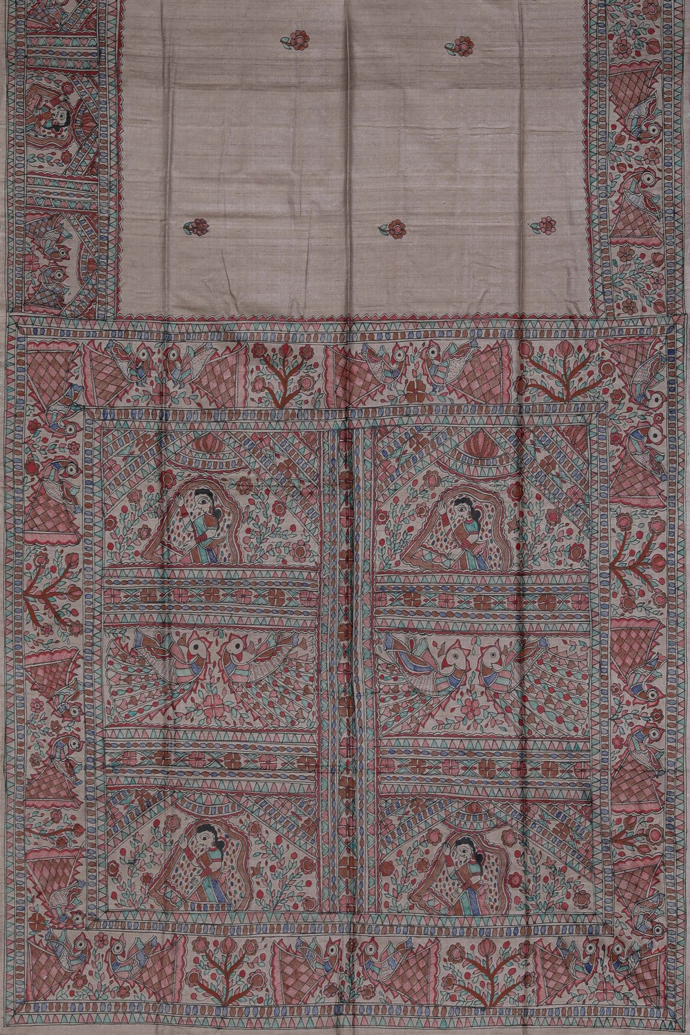 Image of Madhubani Painted Saree
