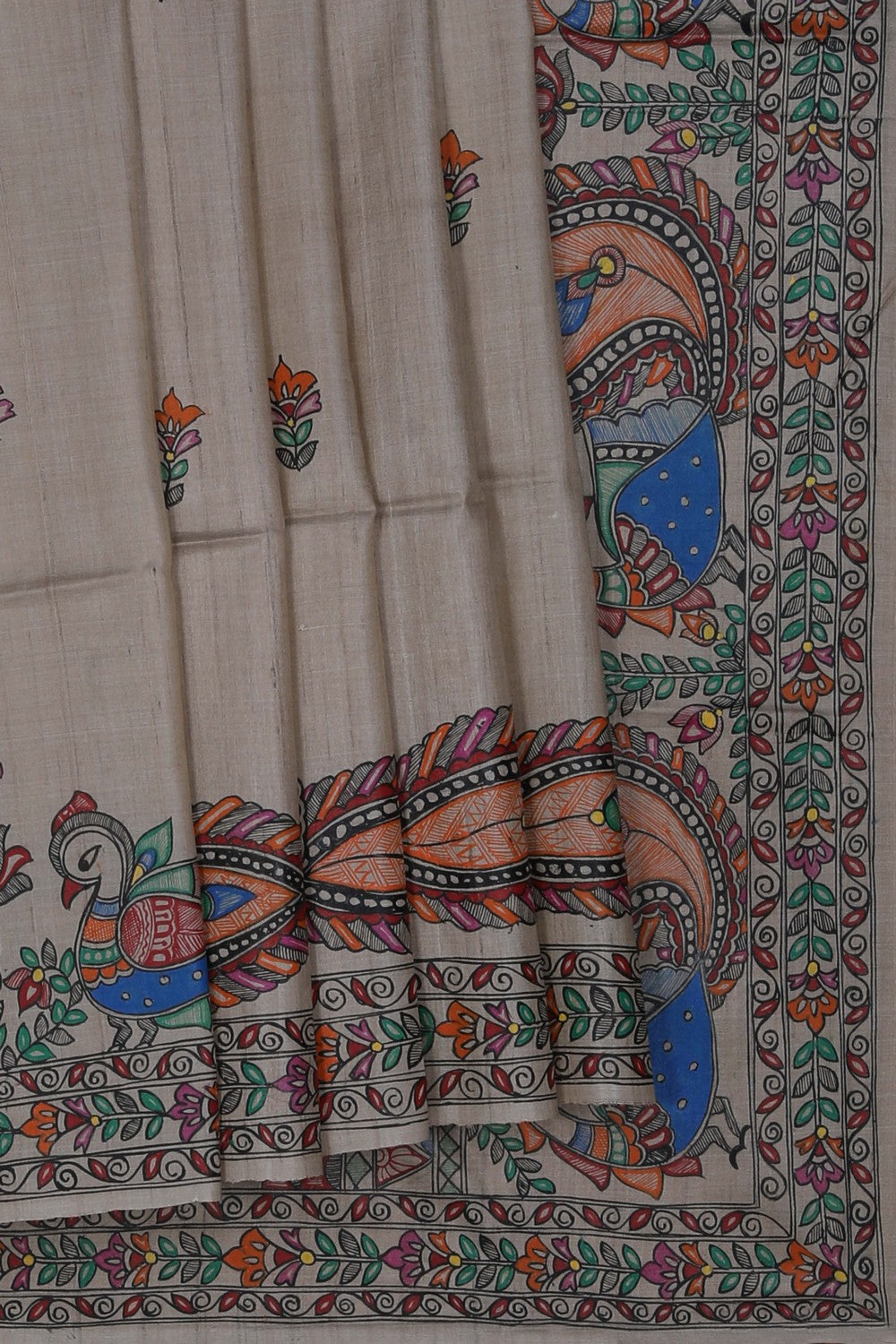 Image of Madhubani Painted Saree