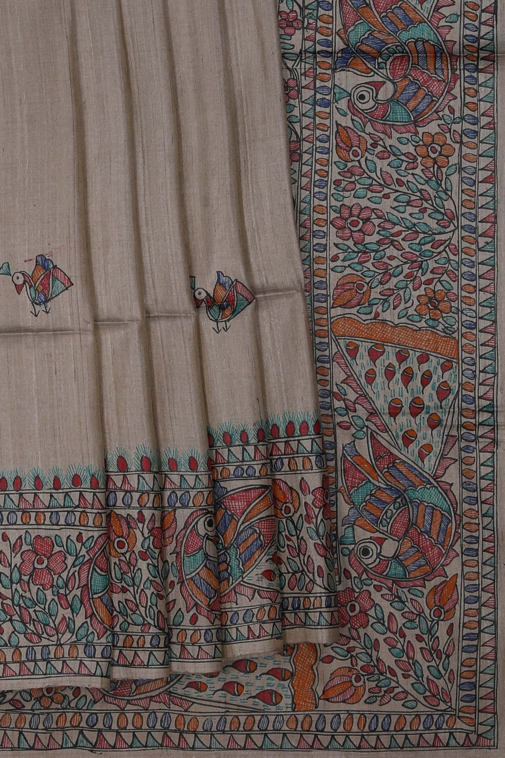 Image of Madhubani Painted Saree