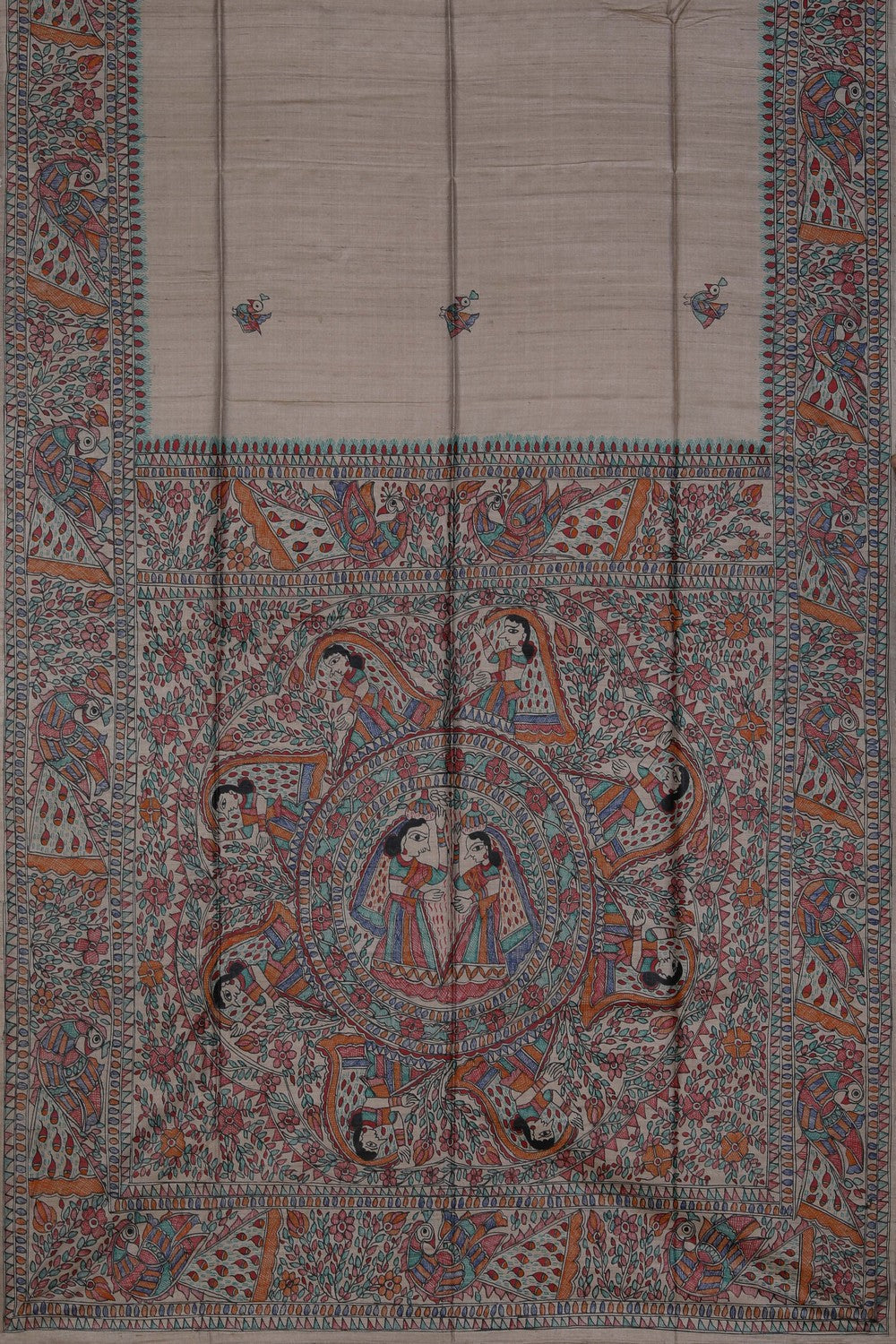 Image of Madhubani Painted Saree