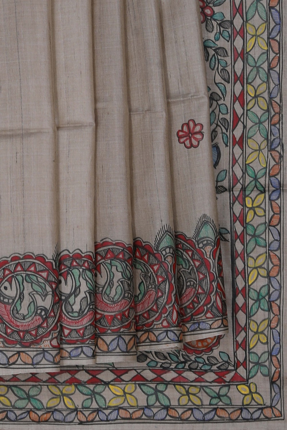 Image of Madhubani Painted Saree