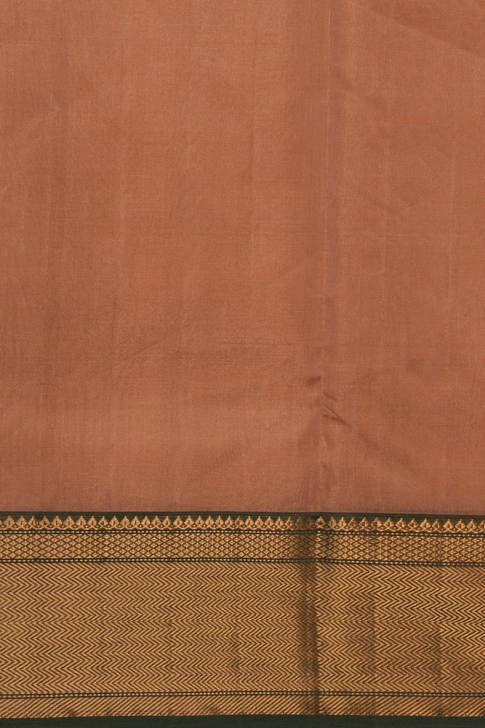 Image of Chanderi Tissue Silk Brown Saree