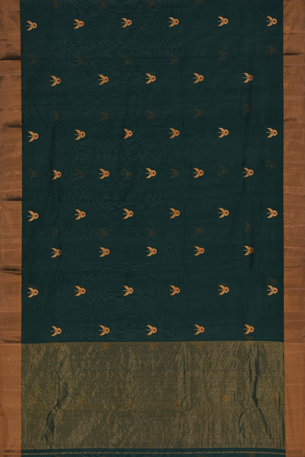 Image of Chanderi Silk Green Saree