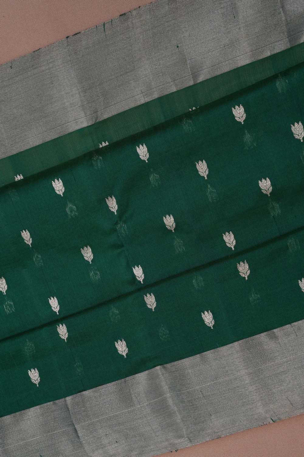 Image of Chanderi Silk Green Saree