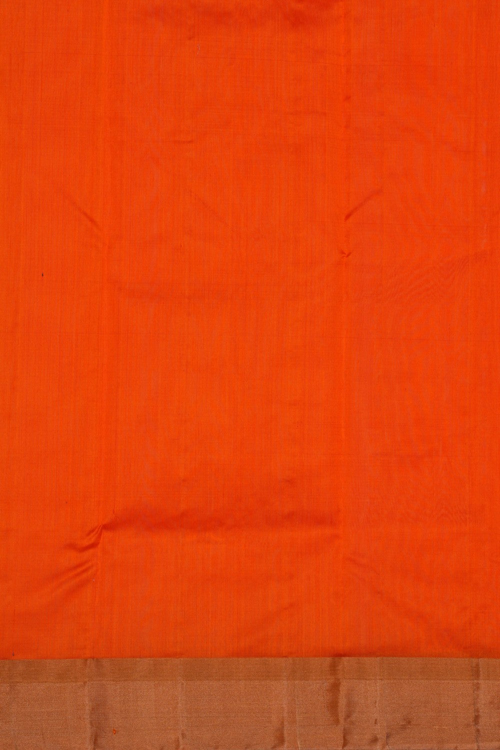 Image of Chanderi Silk Orange Saree