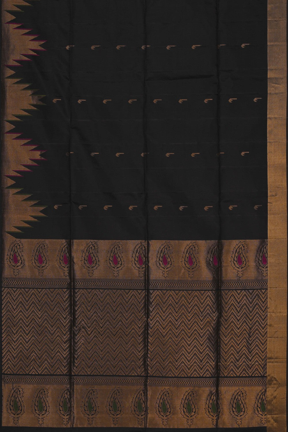 Image of South Silk Black Saree