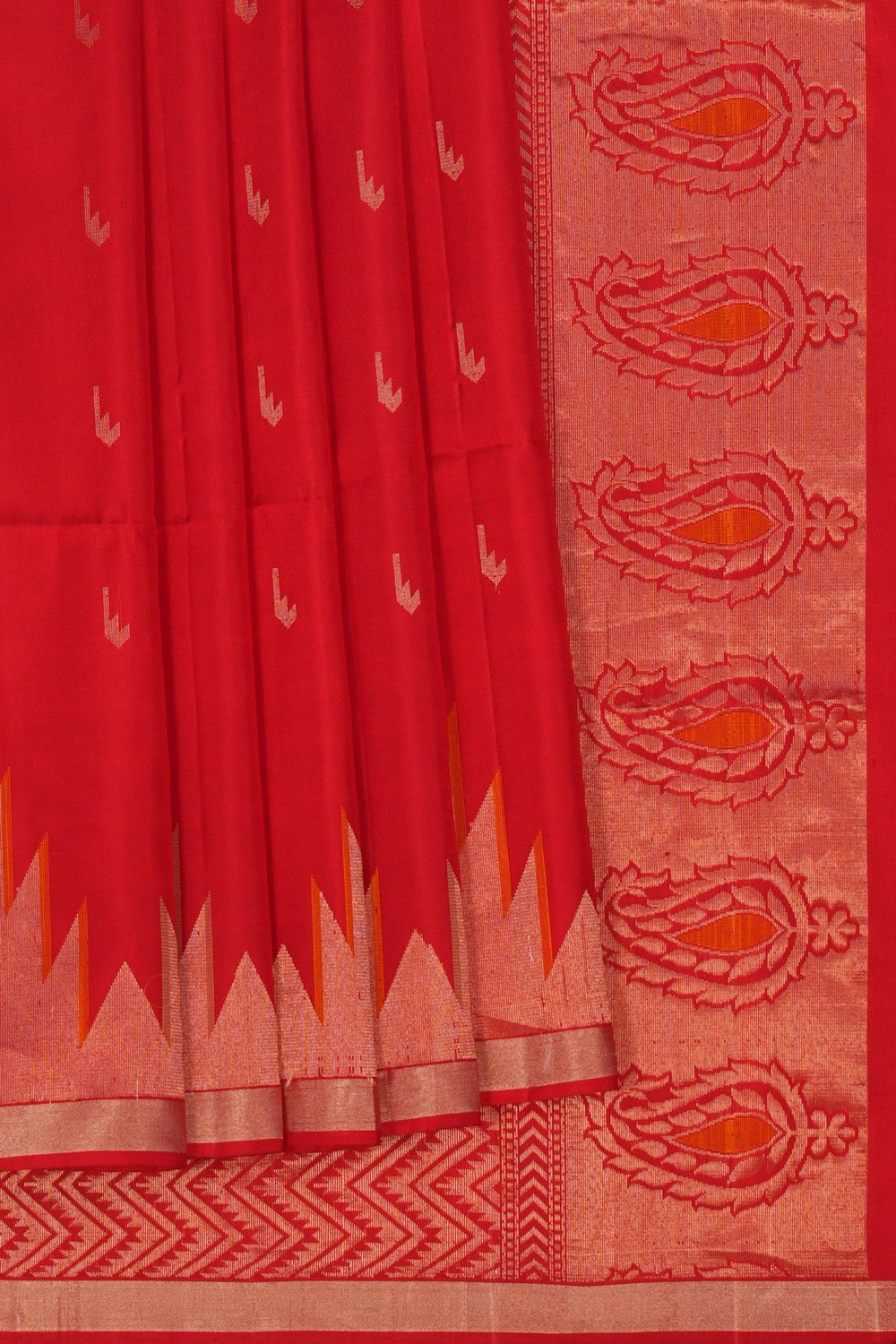 Image of South Silk Red Saree