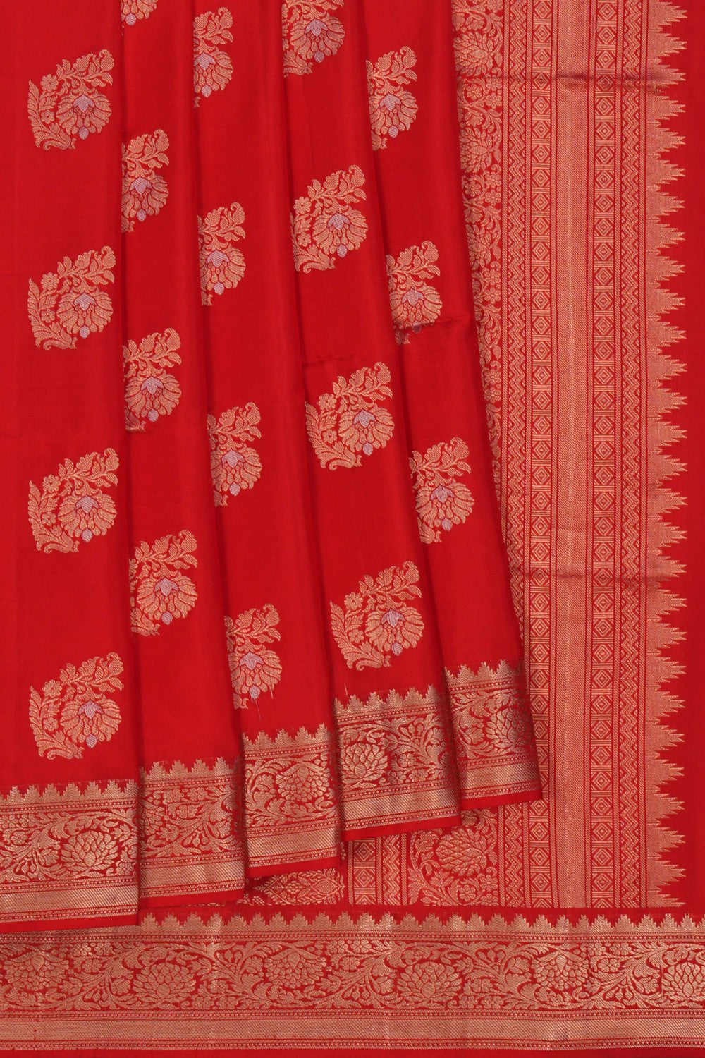 Image of South Silk Red Saree