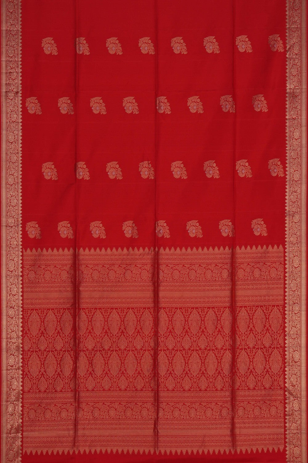Image of South Silk Red Saree
