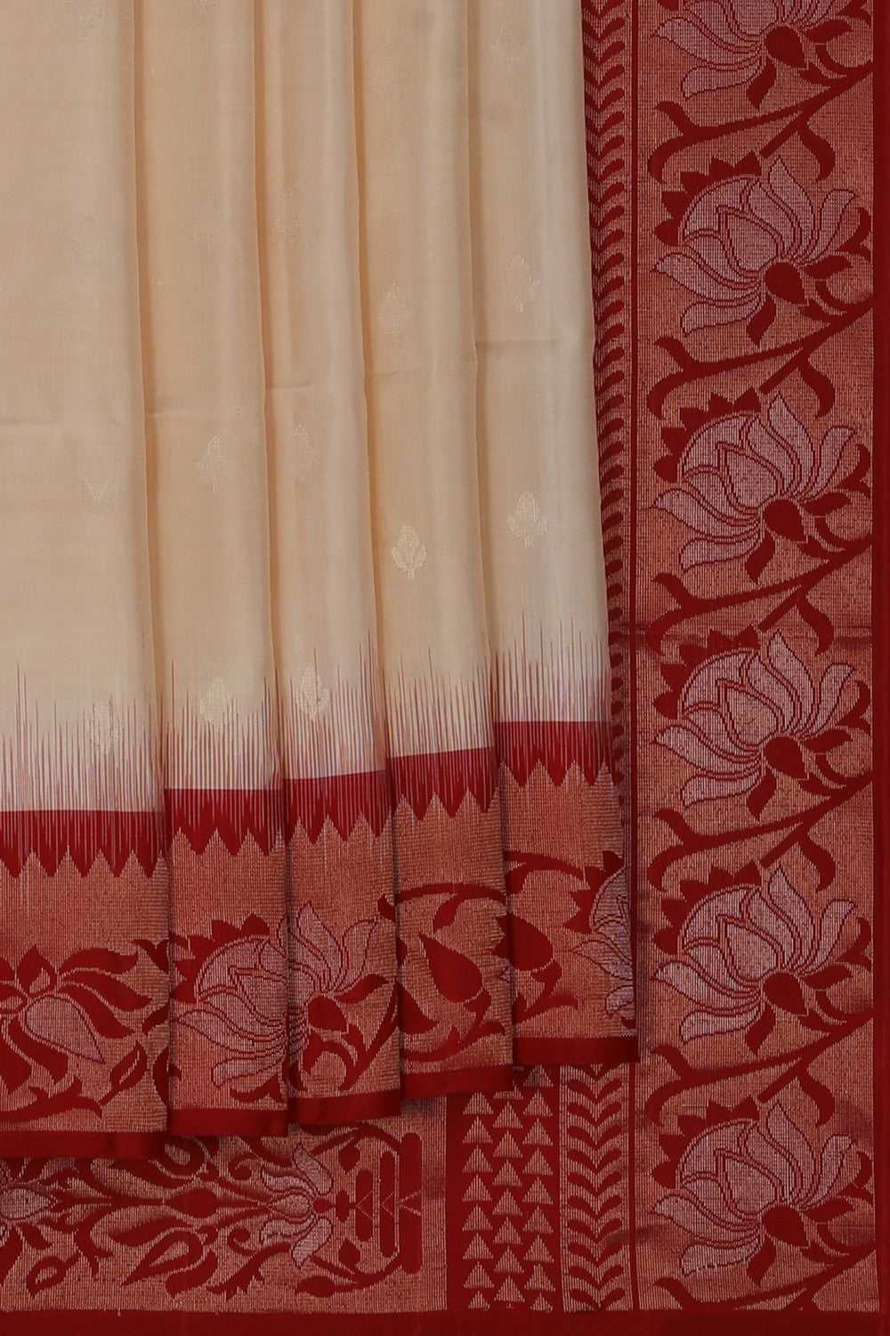 Image of South Silk Cream Saree