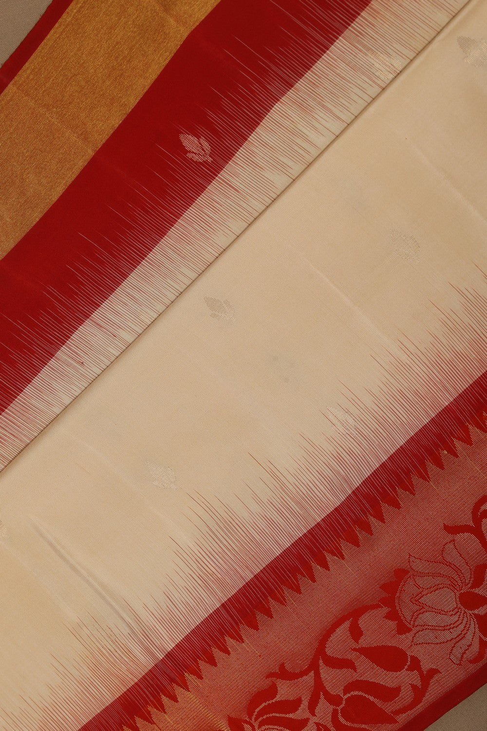 Image of South Silk Cream Saree
