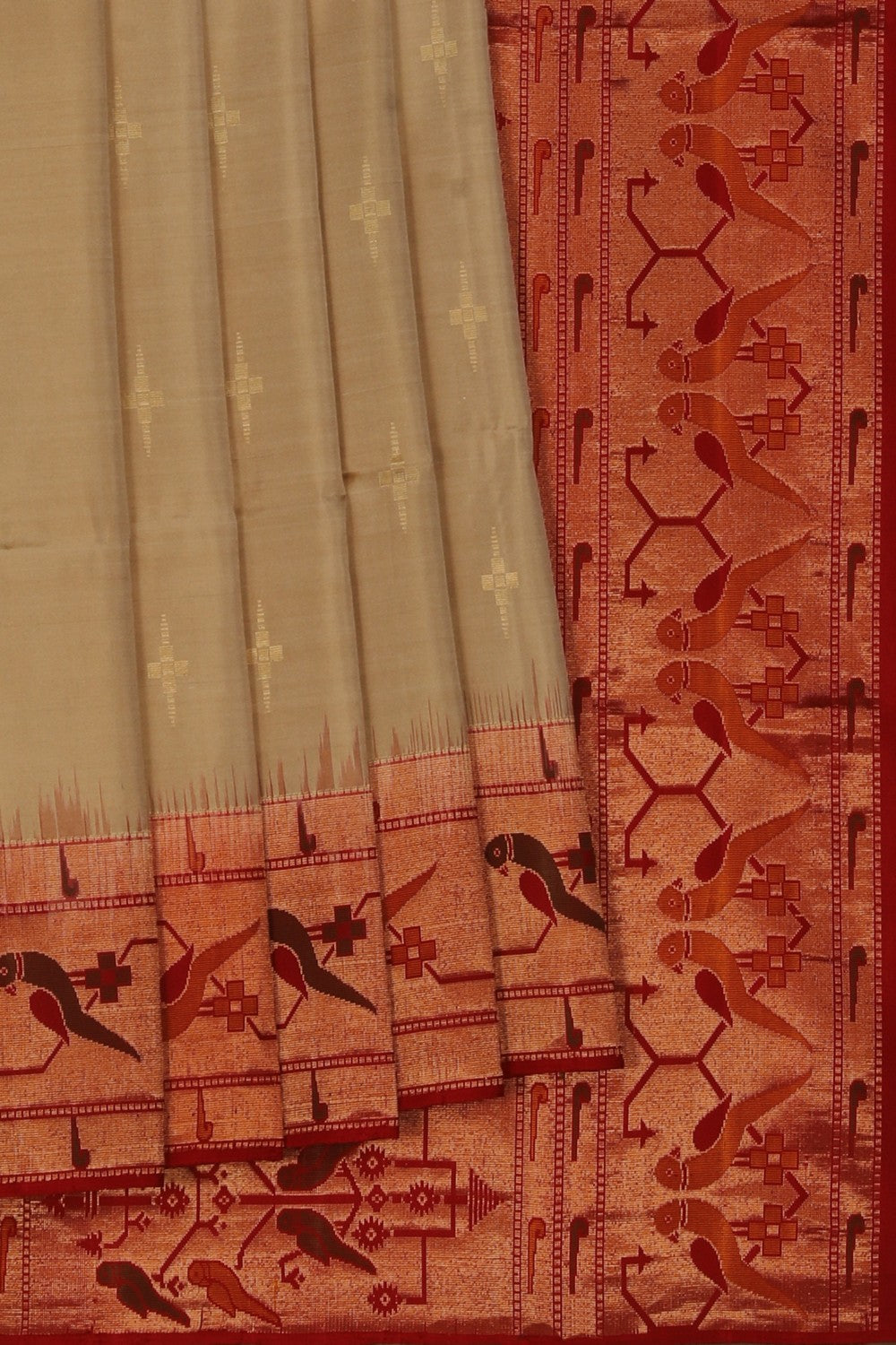 Image of South Silk Beige Saree
