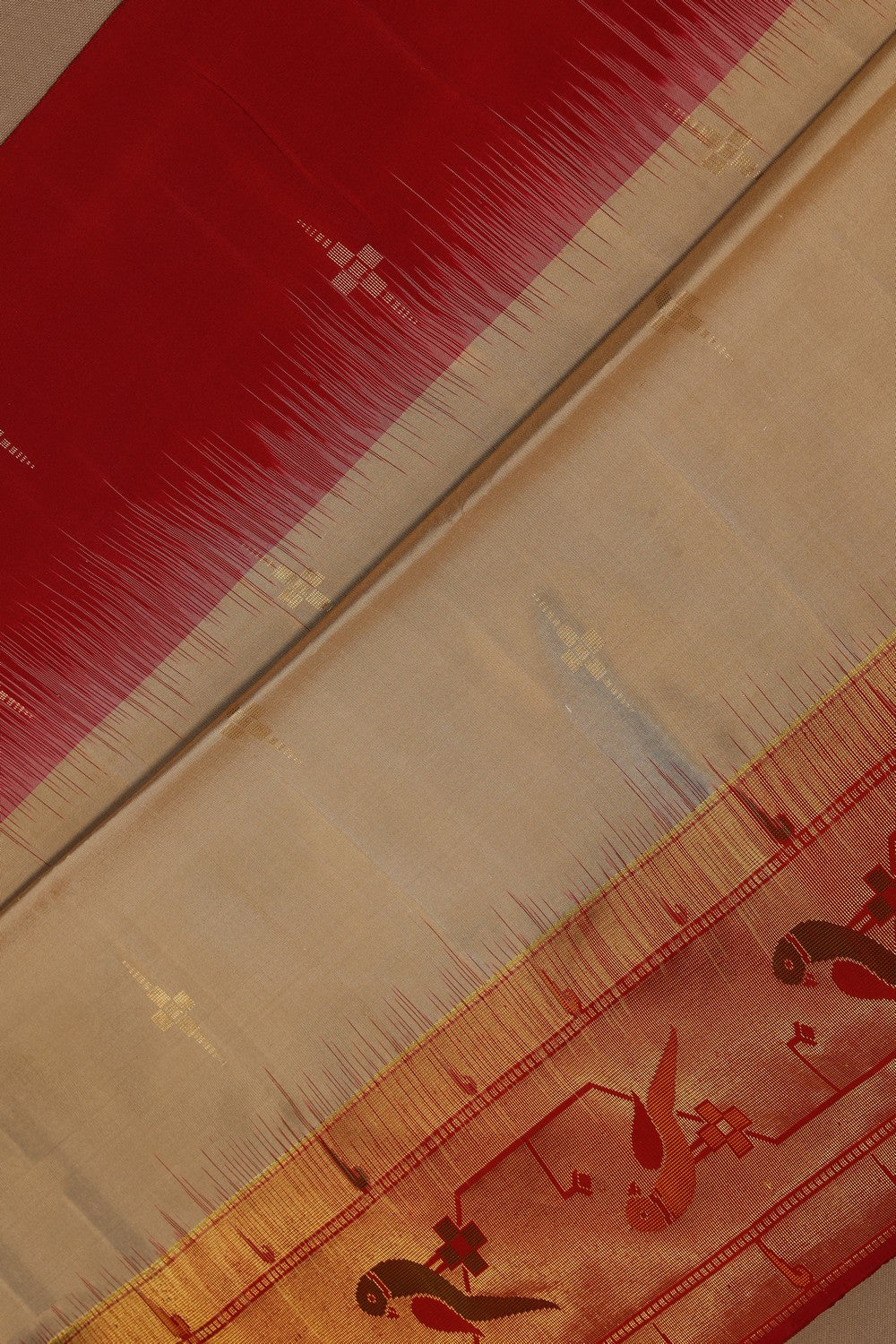 Image of South Silk Beige Saree