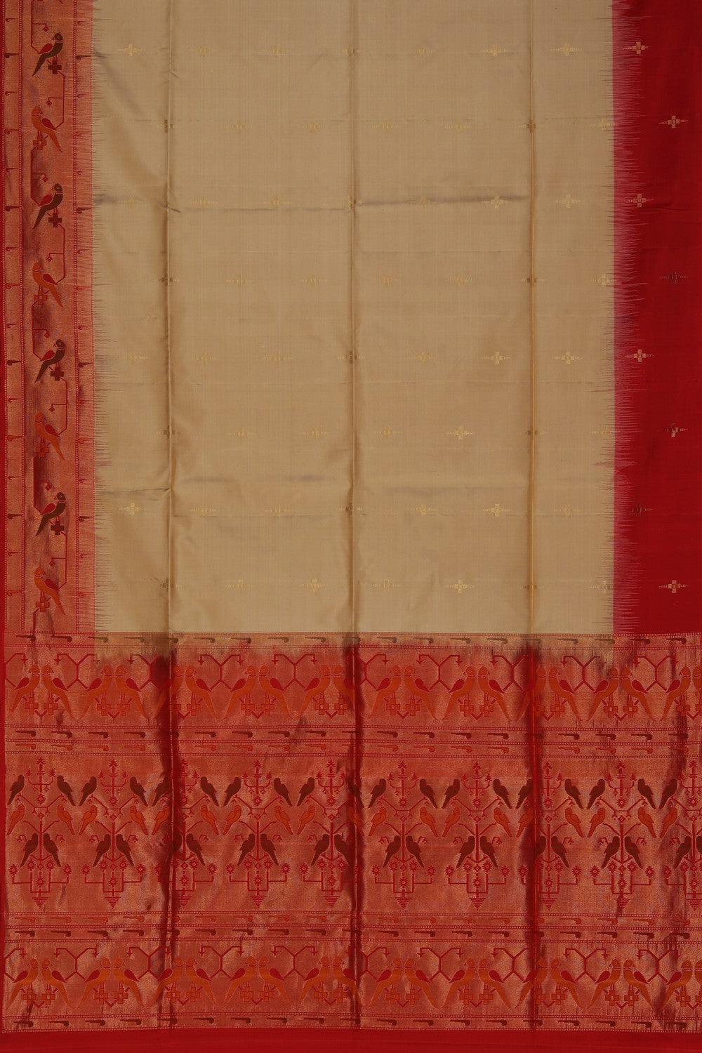 Image of South Silk Beige Saree
