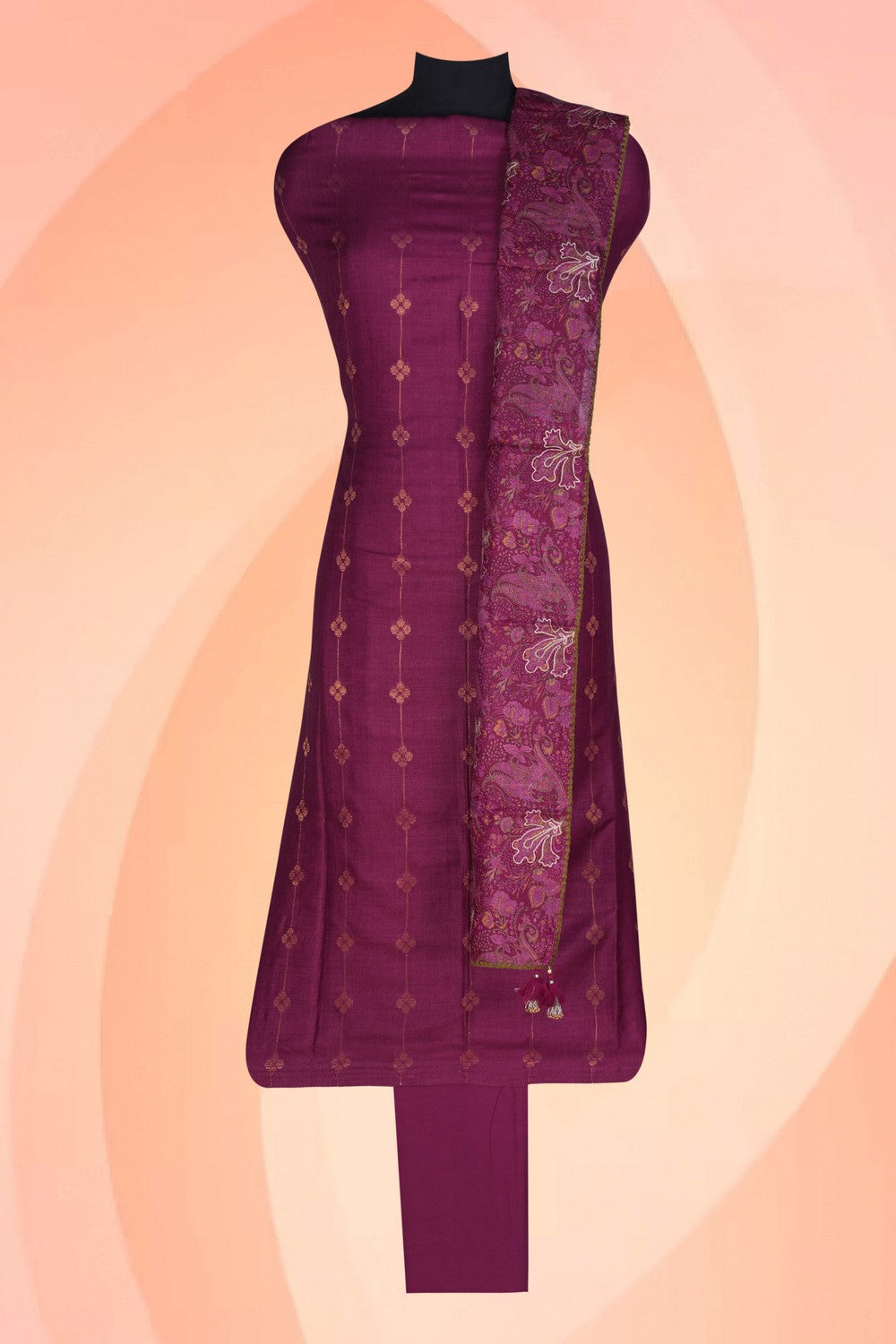 Image of Unstitched Suit Set Fabric (3 Pcs Set)