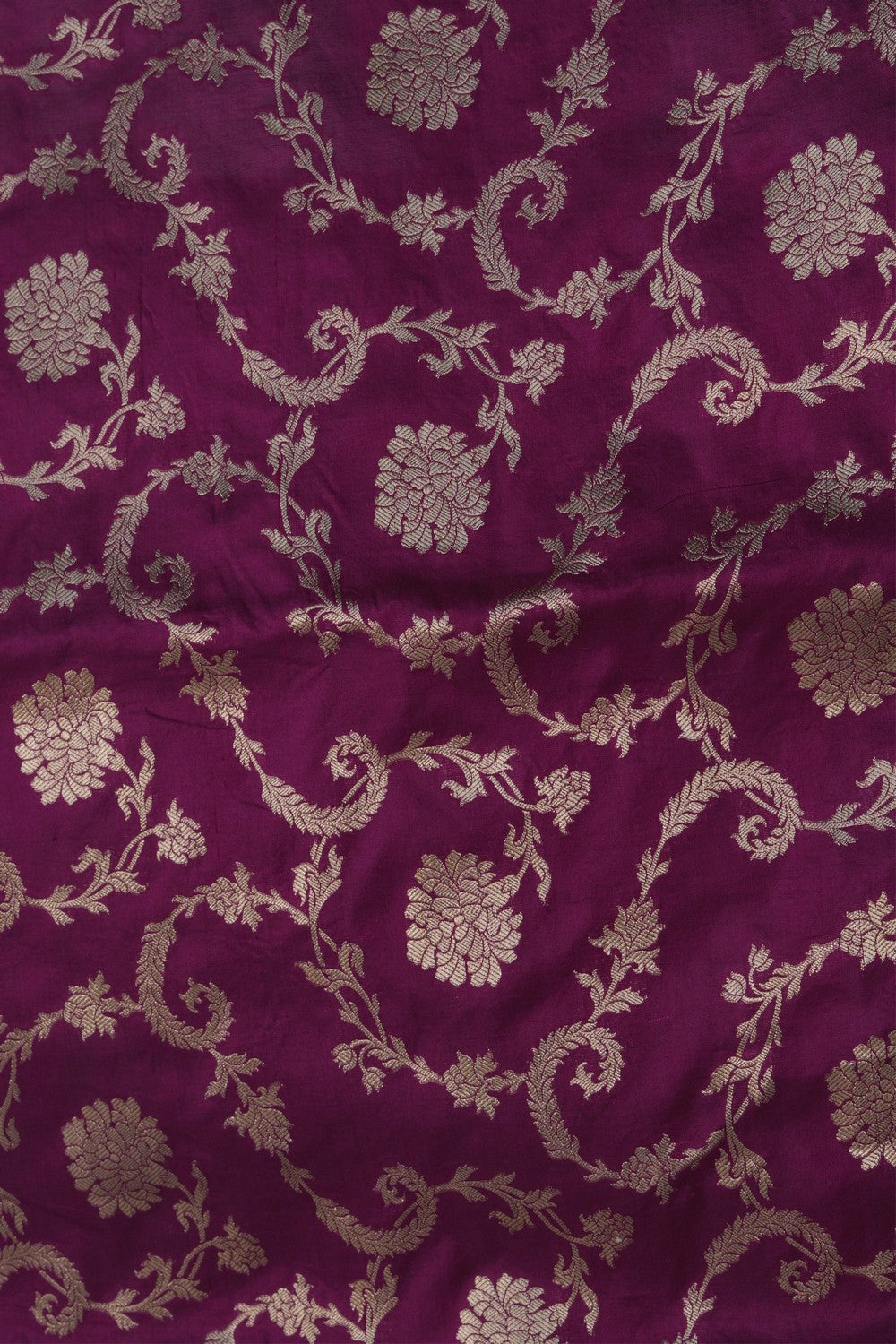 Image of Banarasi Brocade Silk Purple Saree