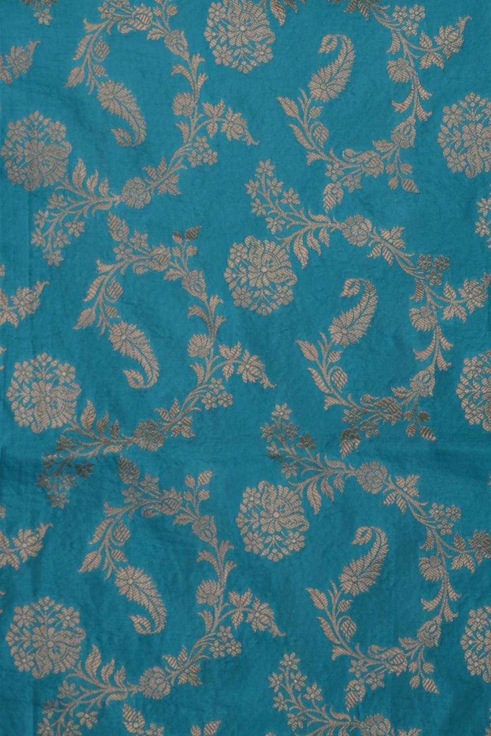 Image of Banarasi Brocade Silk Blue Saree