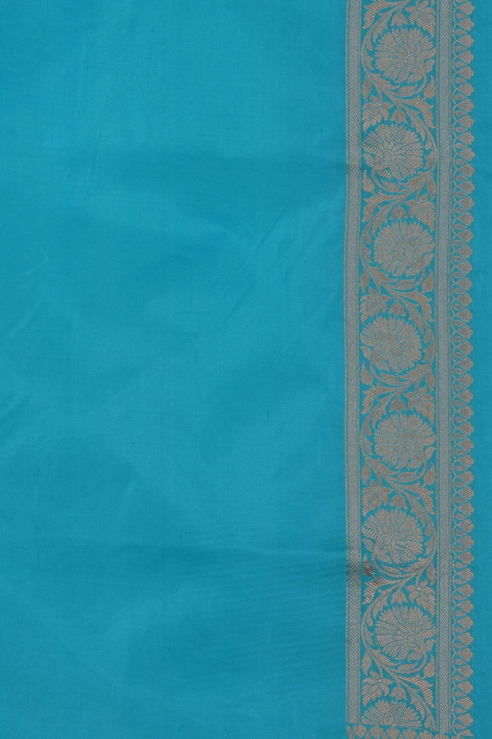 Image of Banarasi Brocade Silk Blue Saree