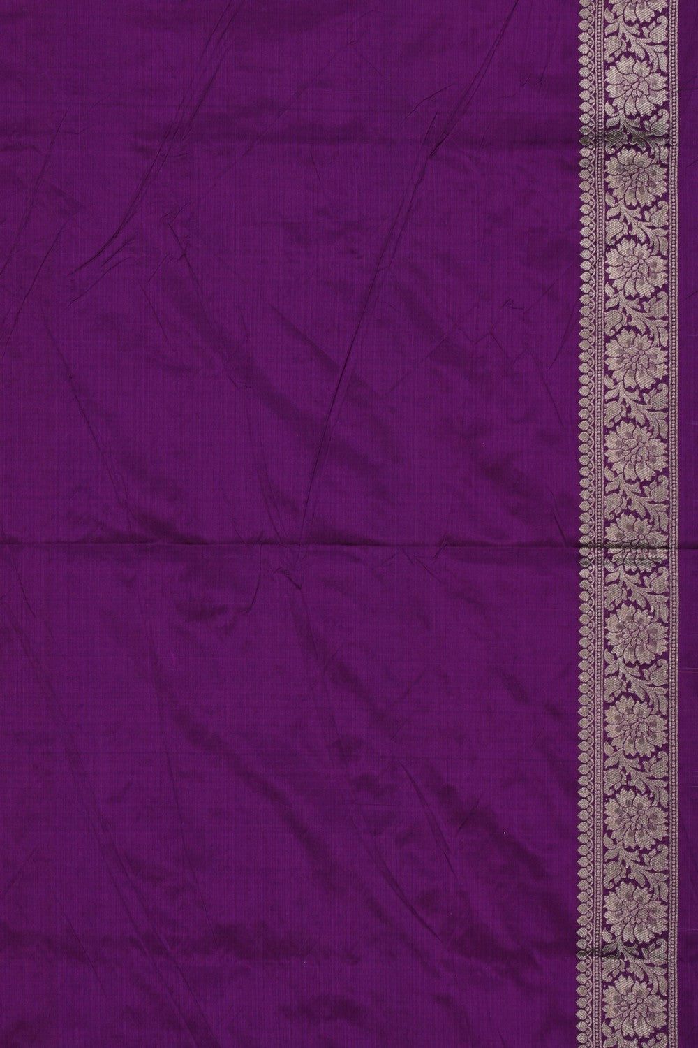 Image of Banarasi Brocade Silk Purple Saree