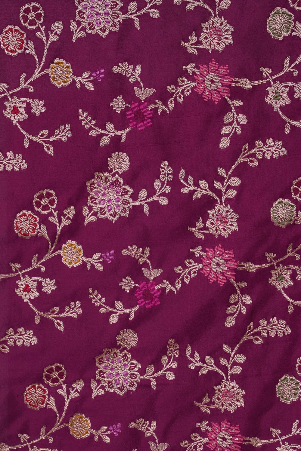 Image of Banarasi Brocade Silk Purple Saree