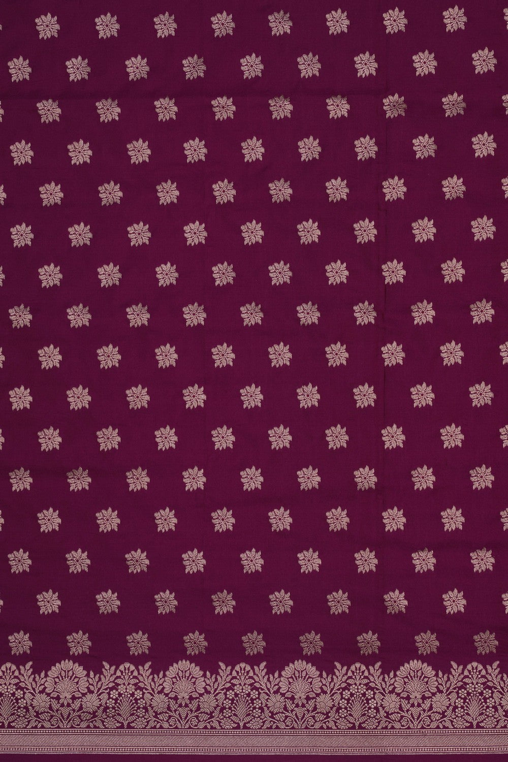 Image of Banarasi Brocade Silk Purple Saree