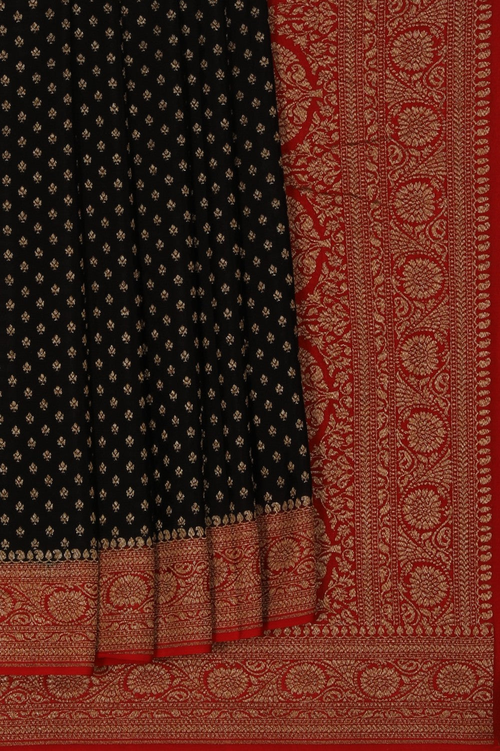 Image of Banarasi Crepe Black Saree