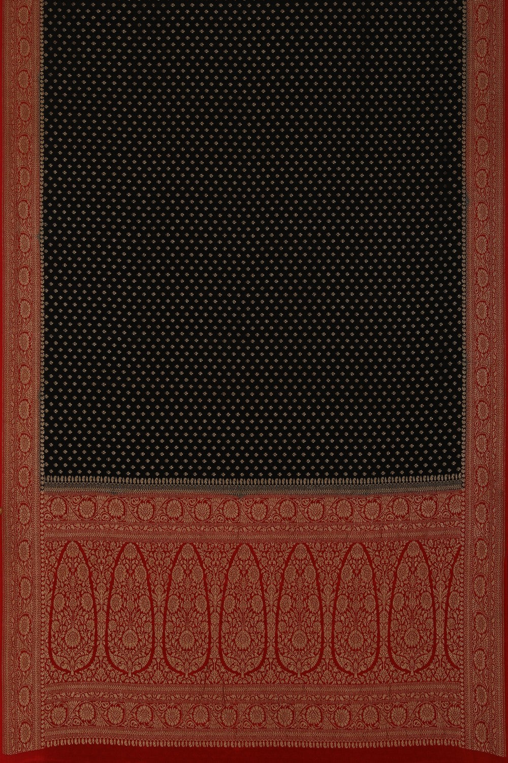 Image of Banarasi Crepe Black Saree