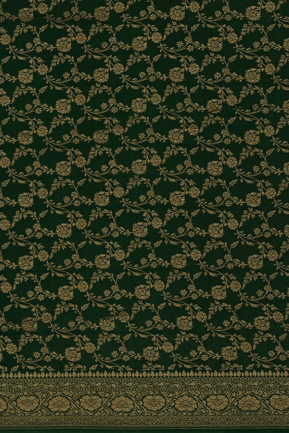 Image of Banarasi Crepe Off-White Saree