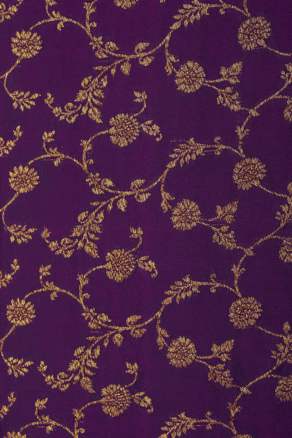 Image of Banarasi Crepe Purple Saree
