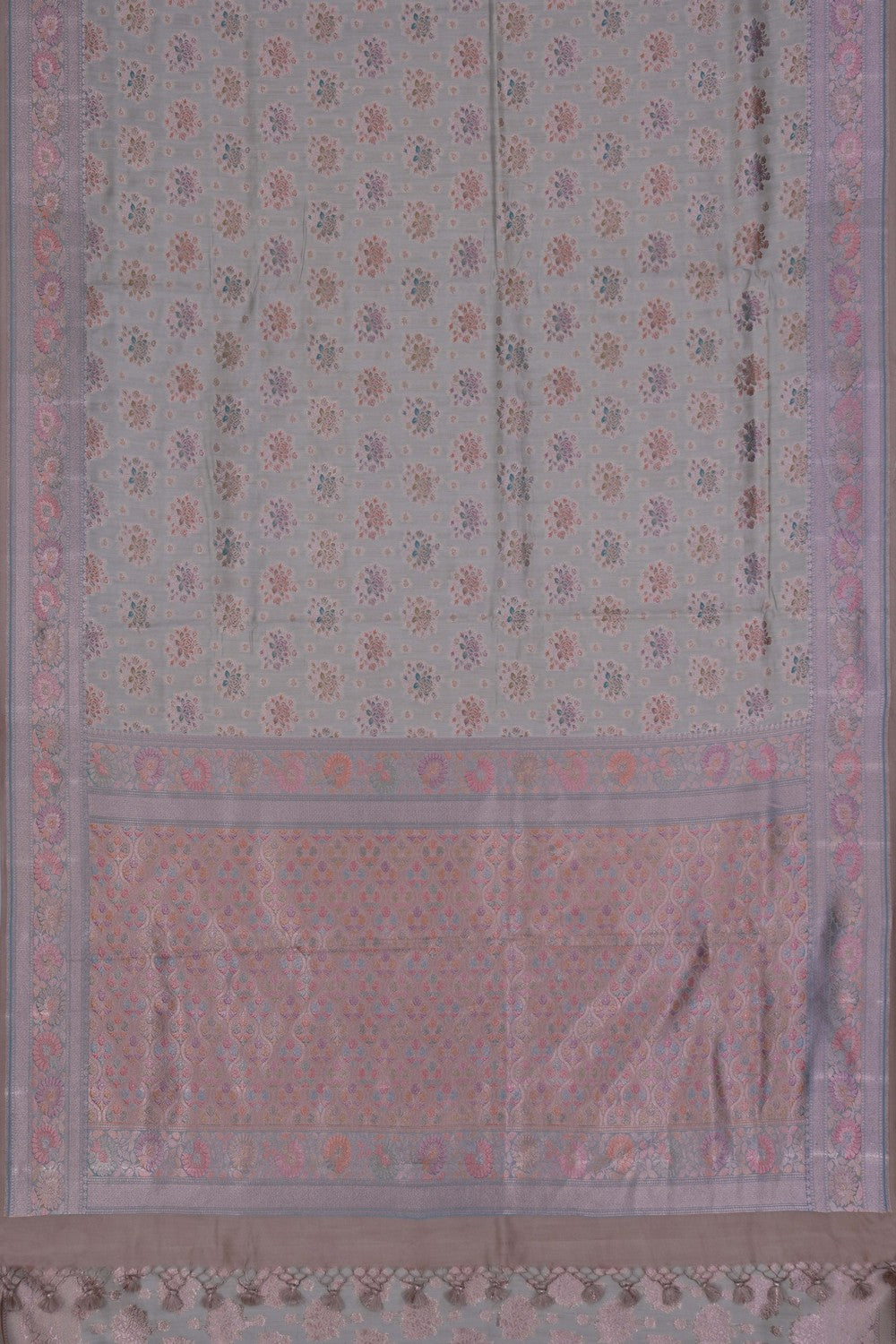 Image of Banarasi Dupion Silk Off-White Saree