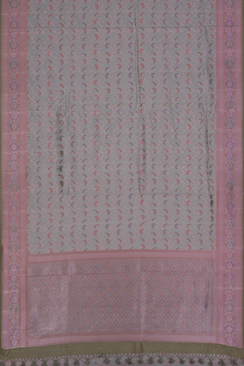 Image of Banarasi Dupion Silk Off-White Saree