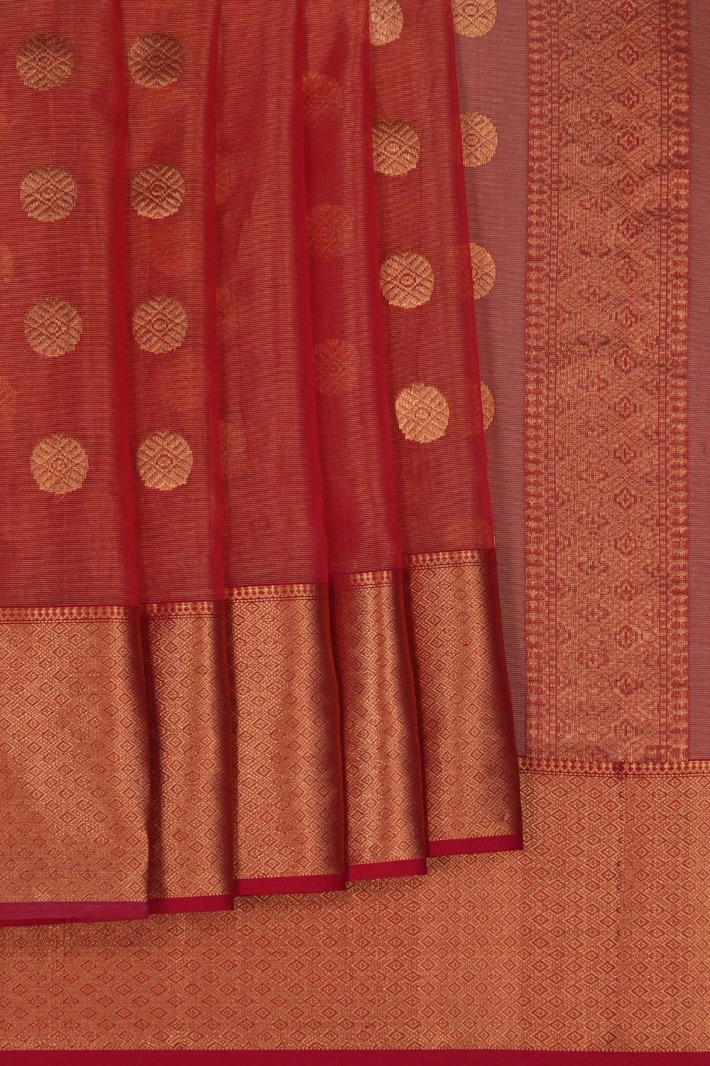 Image of Maheshwari Tissue Silk Pink Saree