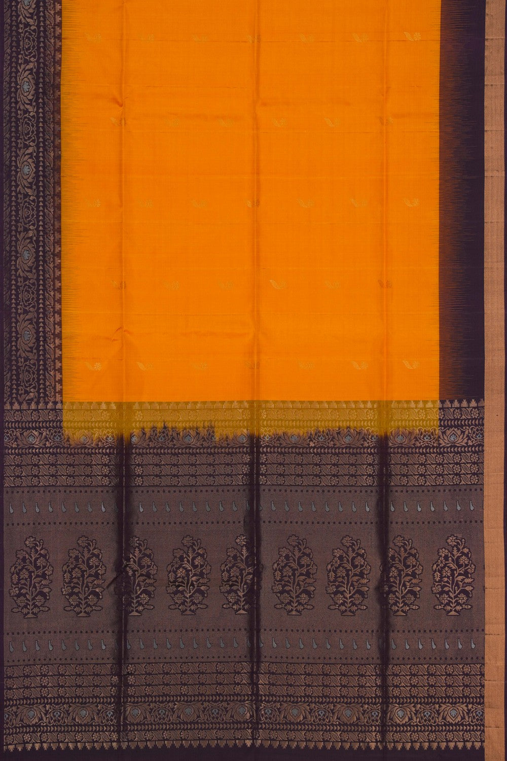 Image of South Silk Yellow Saree