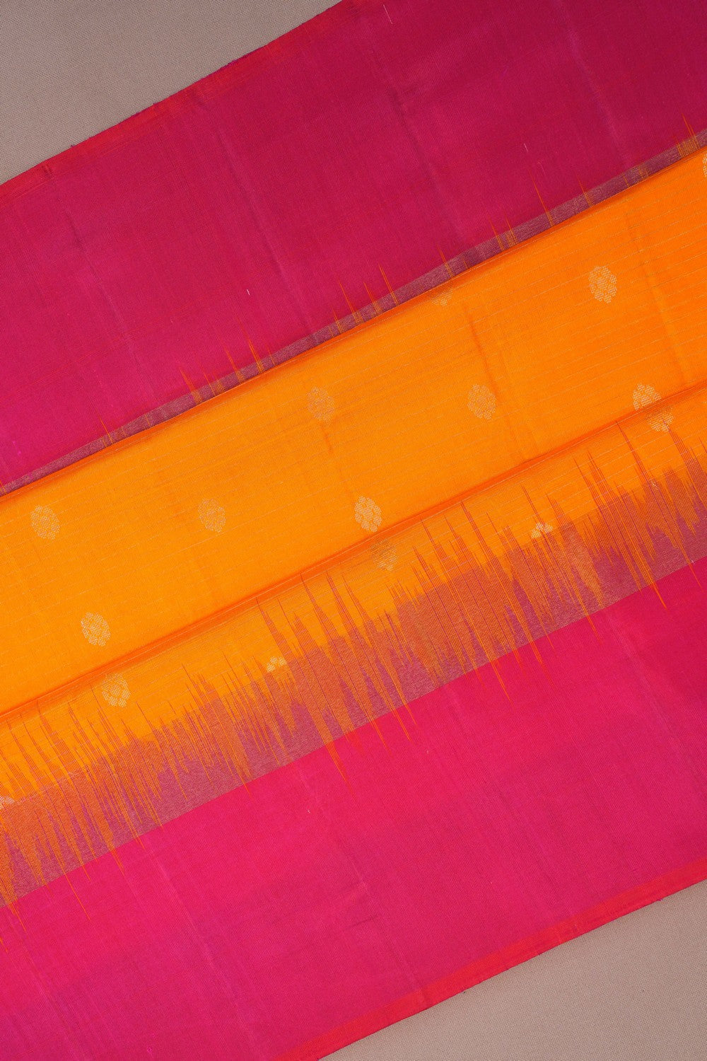 Image of South Silk Yellow Saree