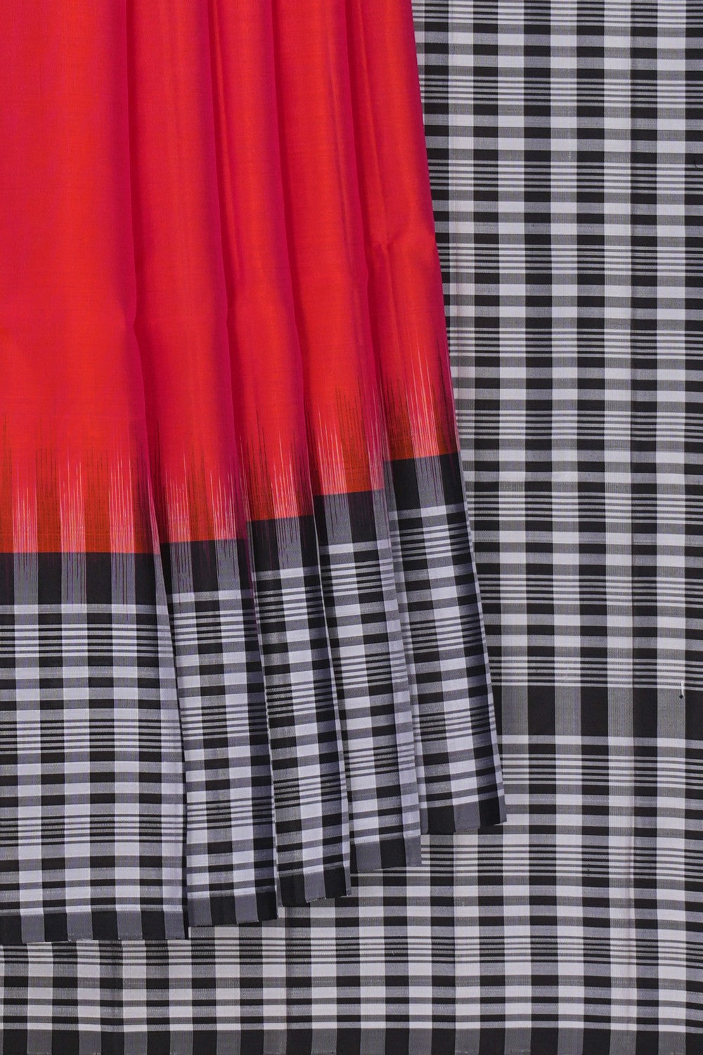 Image of South Silk Fuchsia Pink Saree