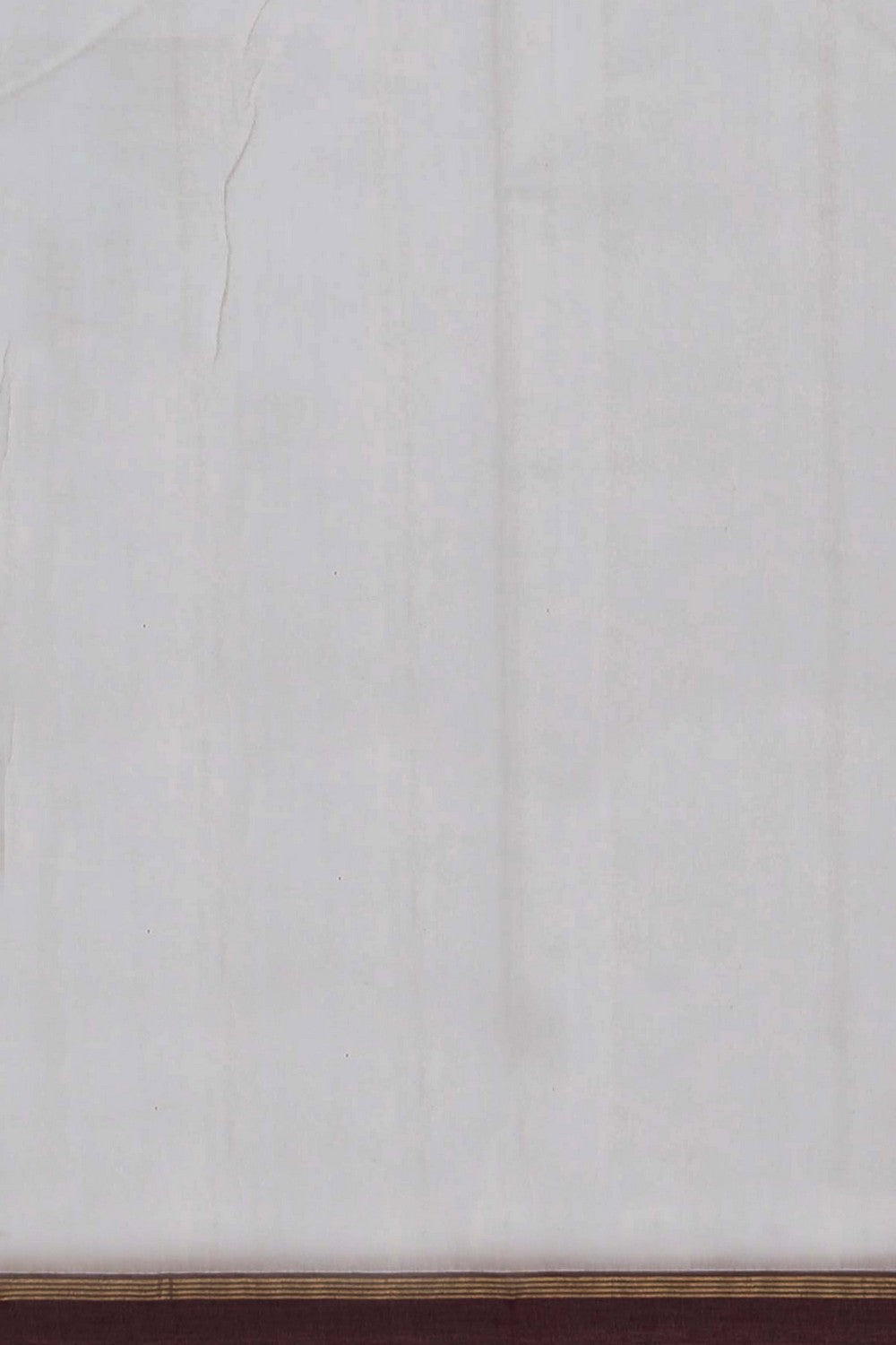 Image of Chanderi Off-White Saree