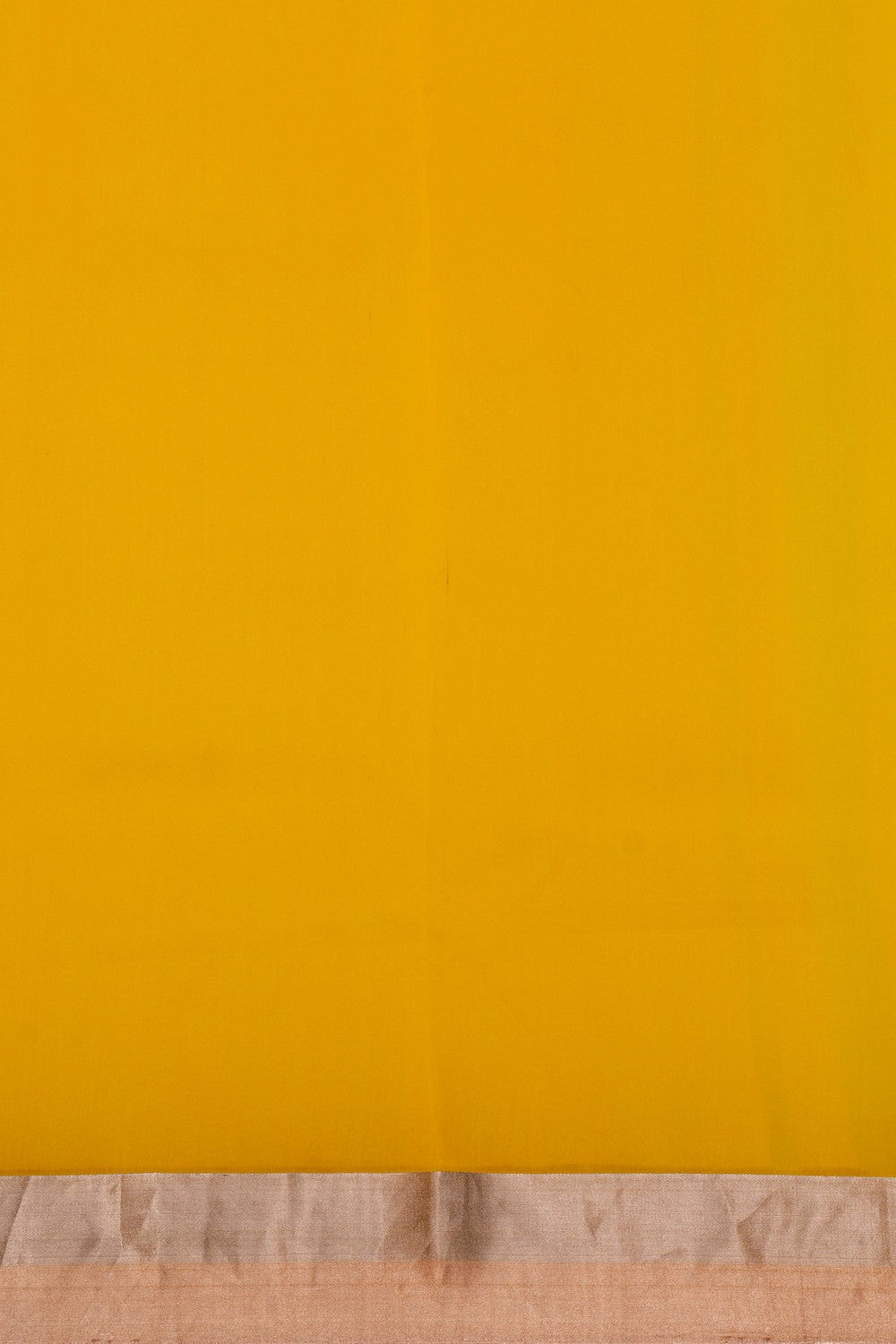 Image of Chanderi Kora Silk Yellow Saree