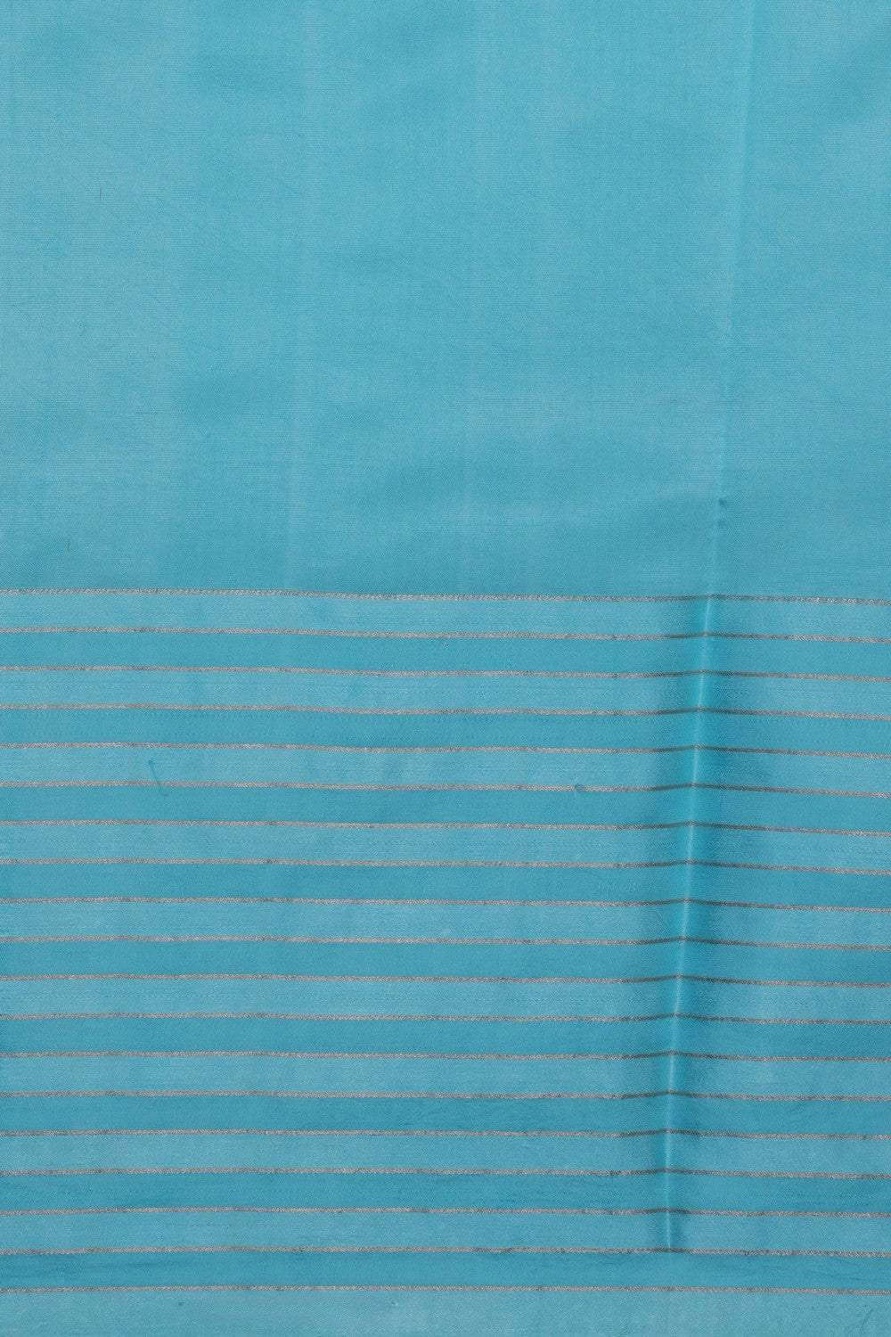 Image of Chanderi Satin Silk Sea Blue Saree